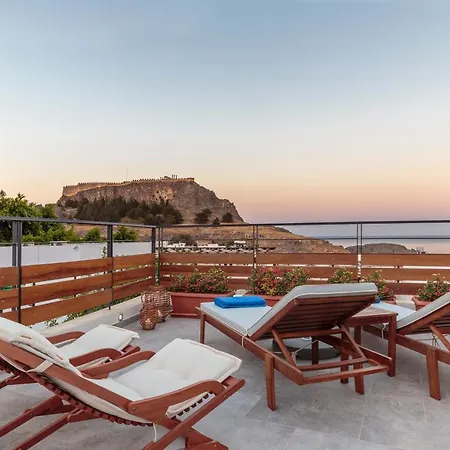 וילה Lindosaquaview Luxury *